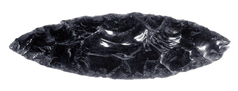 Aztec obisian blade - Louis Petich Collection, 13th–16th century