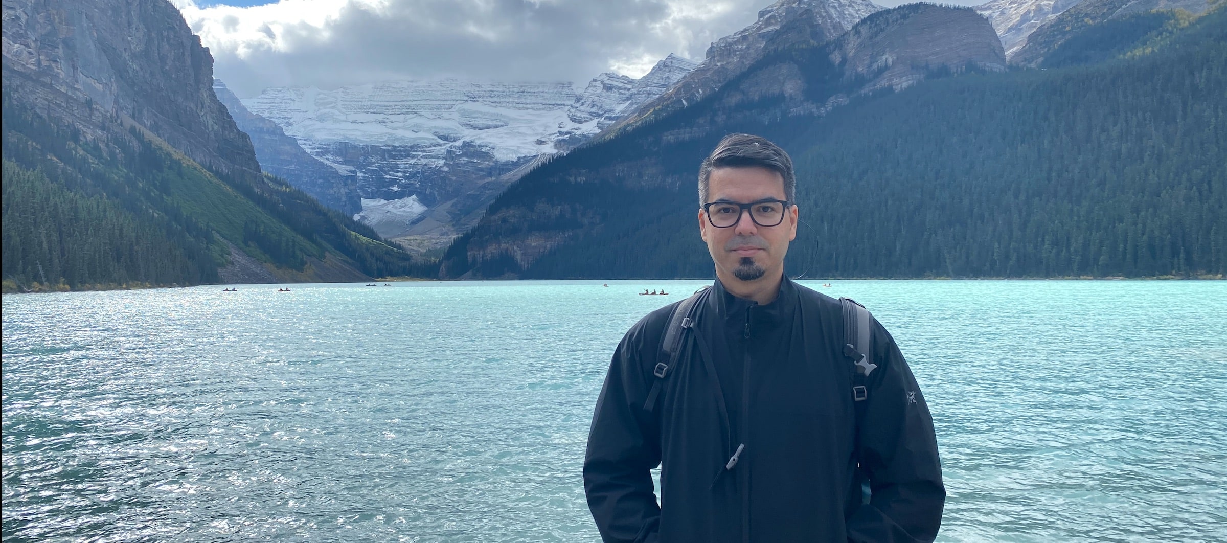 A picture of me the mountains of Banff National Park